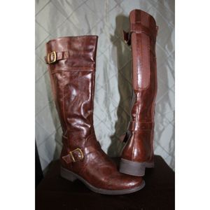 Kim Rogers Rikki Below the Knee Brown Faux Leather Boot‎ - Size 8M